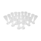 18 crystal champagne flutes