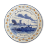 Royal Delft, Netherlands - Earthenware dessert plate - De storm breektlos - 1914