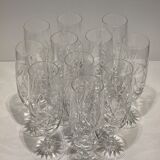 Champagne flutes in Bohemian crystal