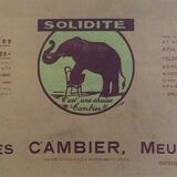 Bistrot chair, by CAMBIER-Belgium- caned, beautiful original patina-1920_