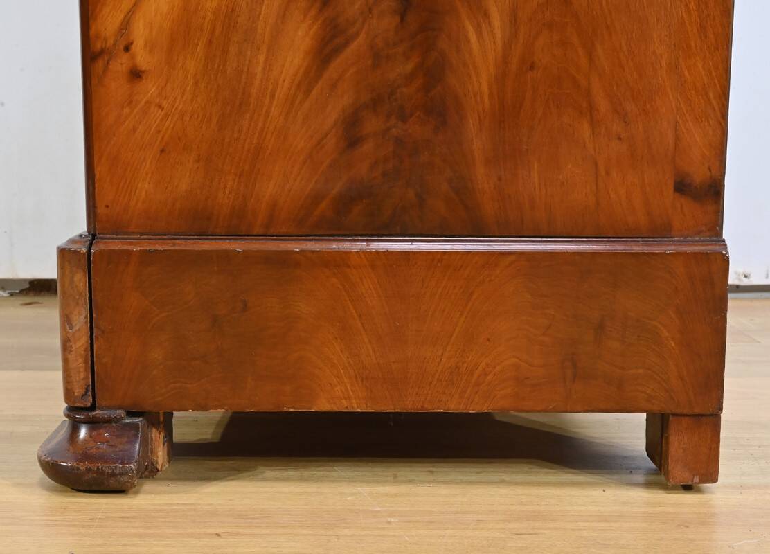 Semainier en ronce d’acajou, époque Restauration – 1ère partie du XIXème s.