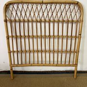 Vintage bamboo and rattan headboard