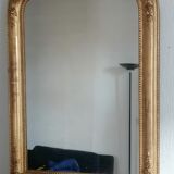 Large golden mirror. 19th