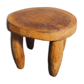 Small round Senoufo stool in wood