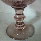 Large stemmed glass with bubble glass