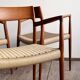 Chaises de Salle à Manger Danoises  Modèle 57 en Teck, Niels O. Møller,  JL Mollers, Ensemble de 6