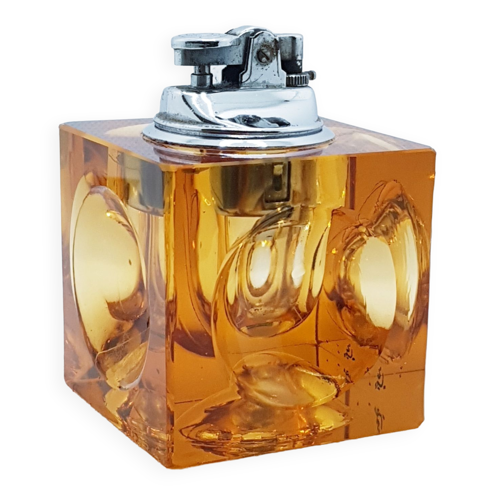 Cube prism glass lighter
