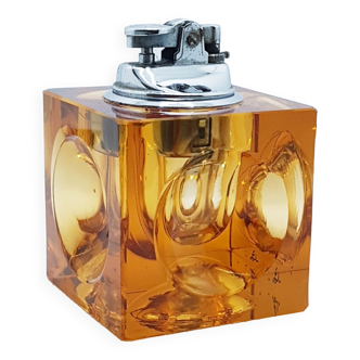 Cube prism glass lighter