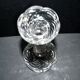 Portieux candlestick draped in moulded glass h22cm