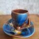 Art Deco coffee service Vallauris cobalt blue flambe glaze – 15 pieces