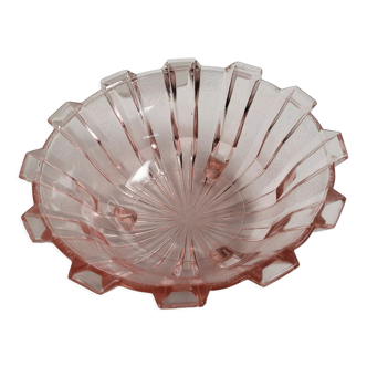 Glass pink dish from Manage