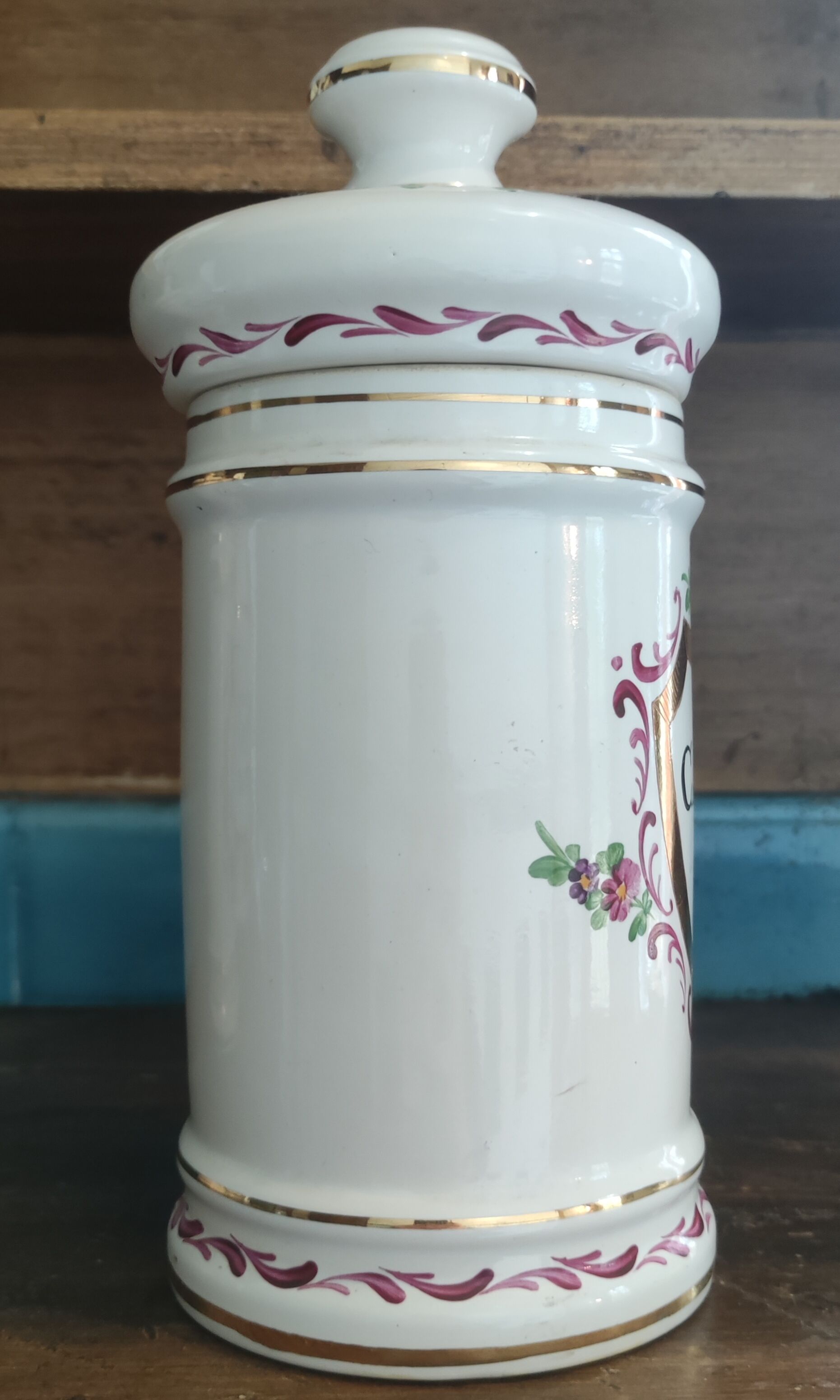 Vintage pharmacy pot