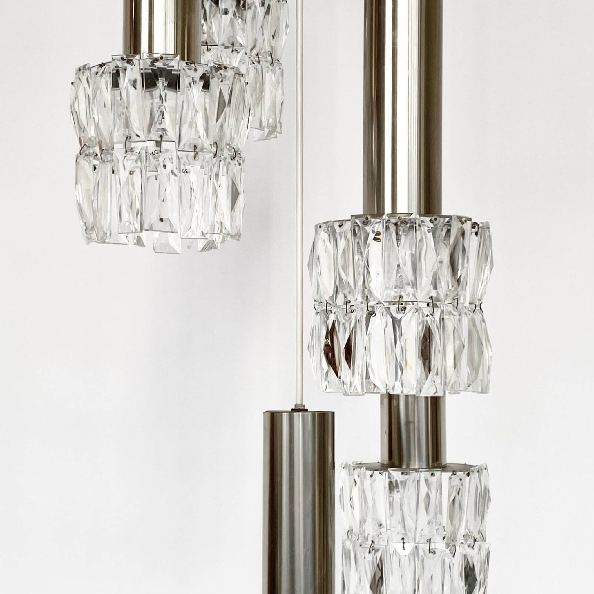 Vintage 70s waterfall chandelier