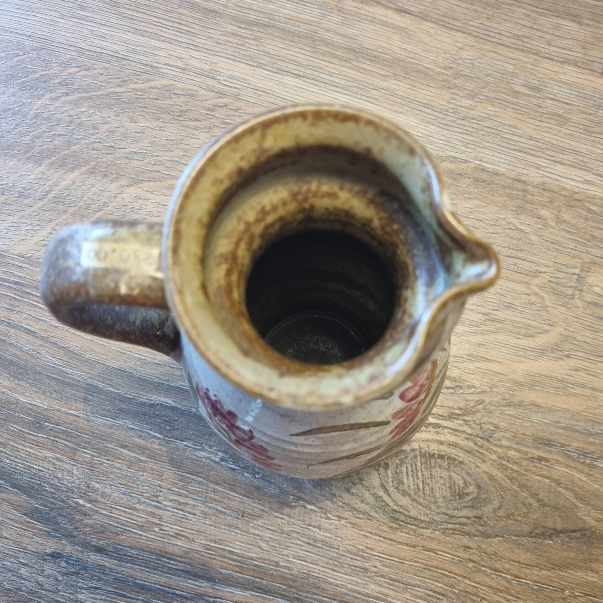 Ceramic stoneware pitcher Keraluc Quimper from the mid-20th century