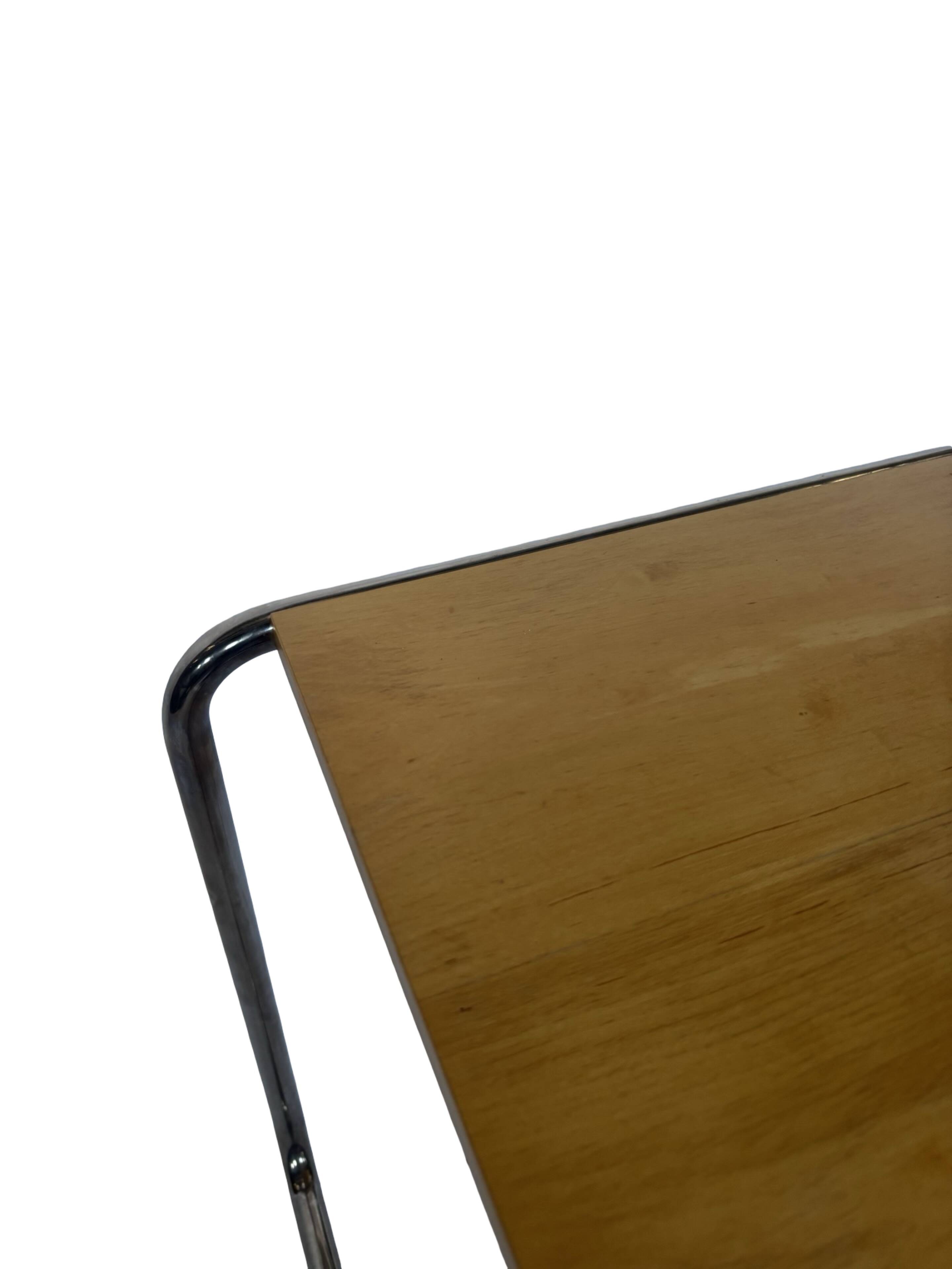 Vintage B9 sidetable / stool by Marcel Breuer, Tecta 1980's Design