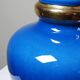 Vintage lamp Att. Le Dauphin in cobalt blue and gold ceramic, 1960s-1970s.