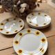 6 sunflower dessert plates Moulins des loups