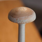 Vintage green sage wooden hat holder
