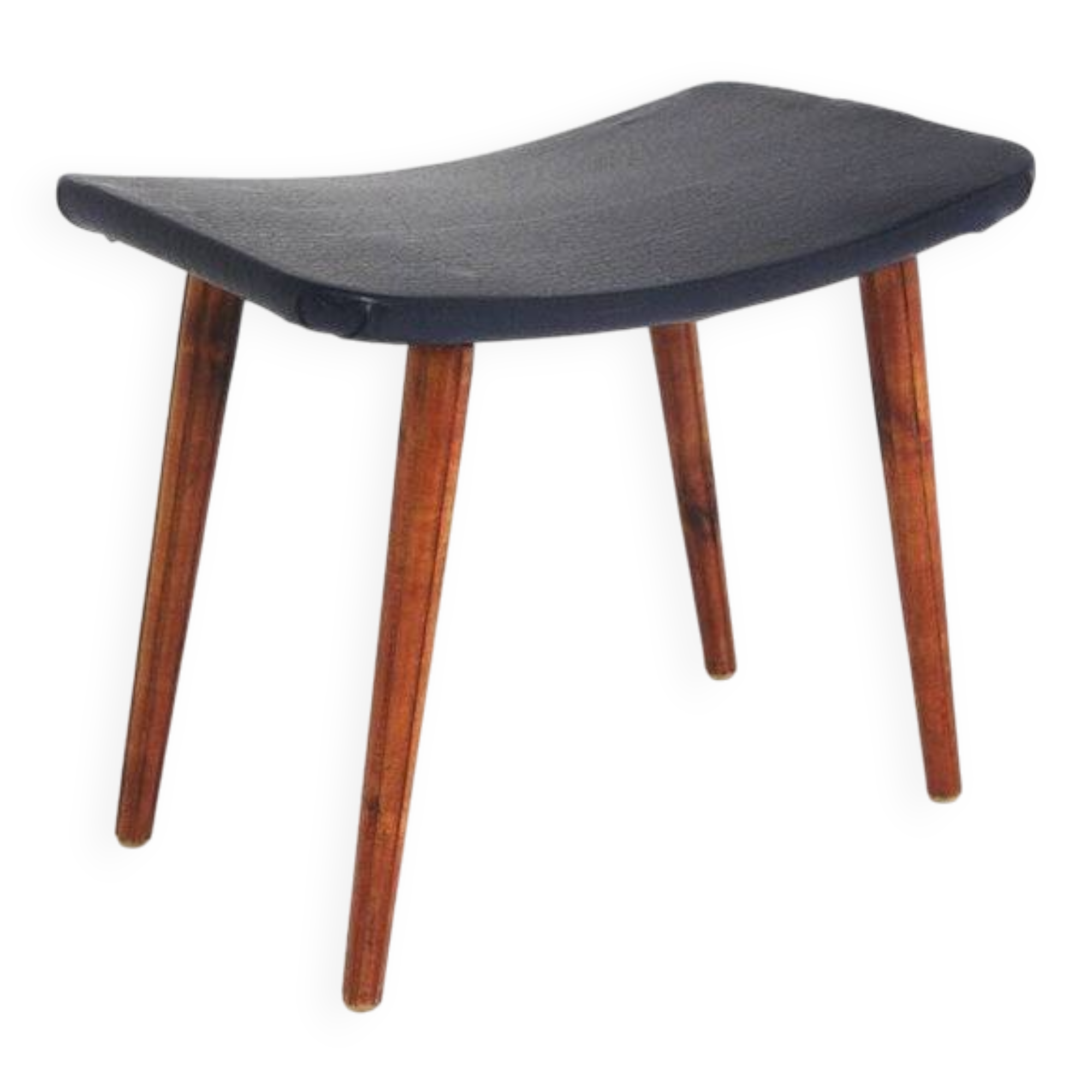Tabouret scandinave en skaï, Suède, 1940