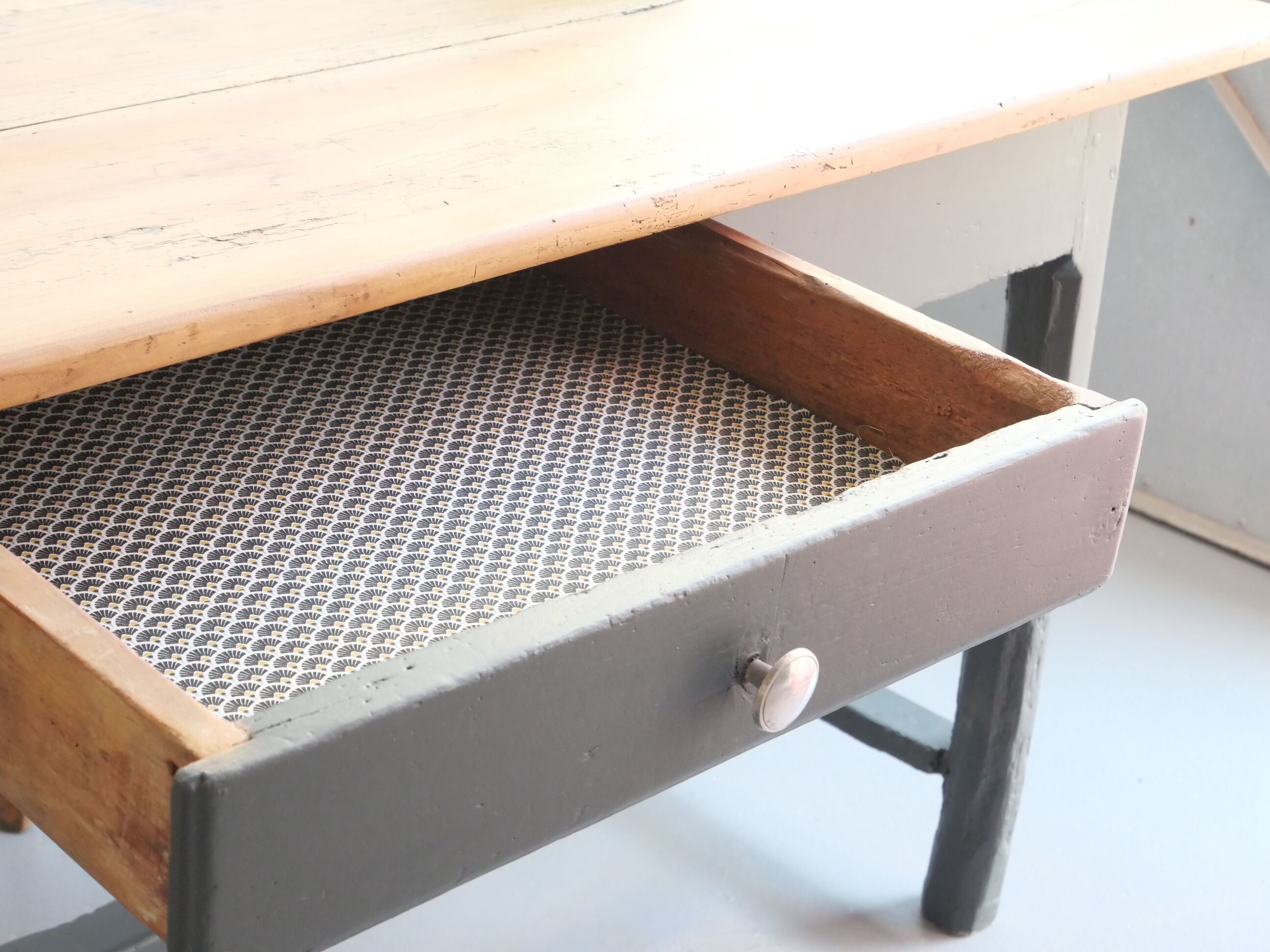 Very old farmhouse table