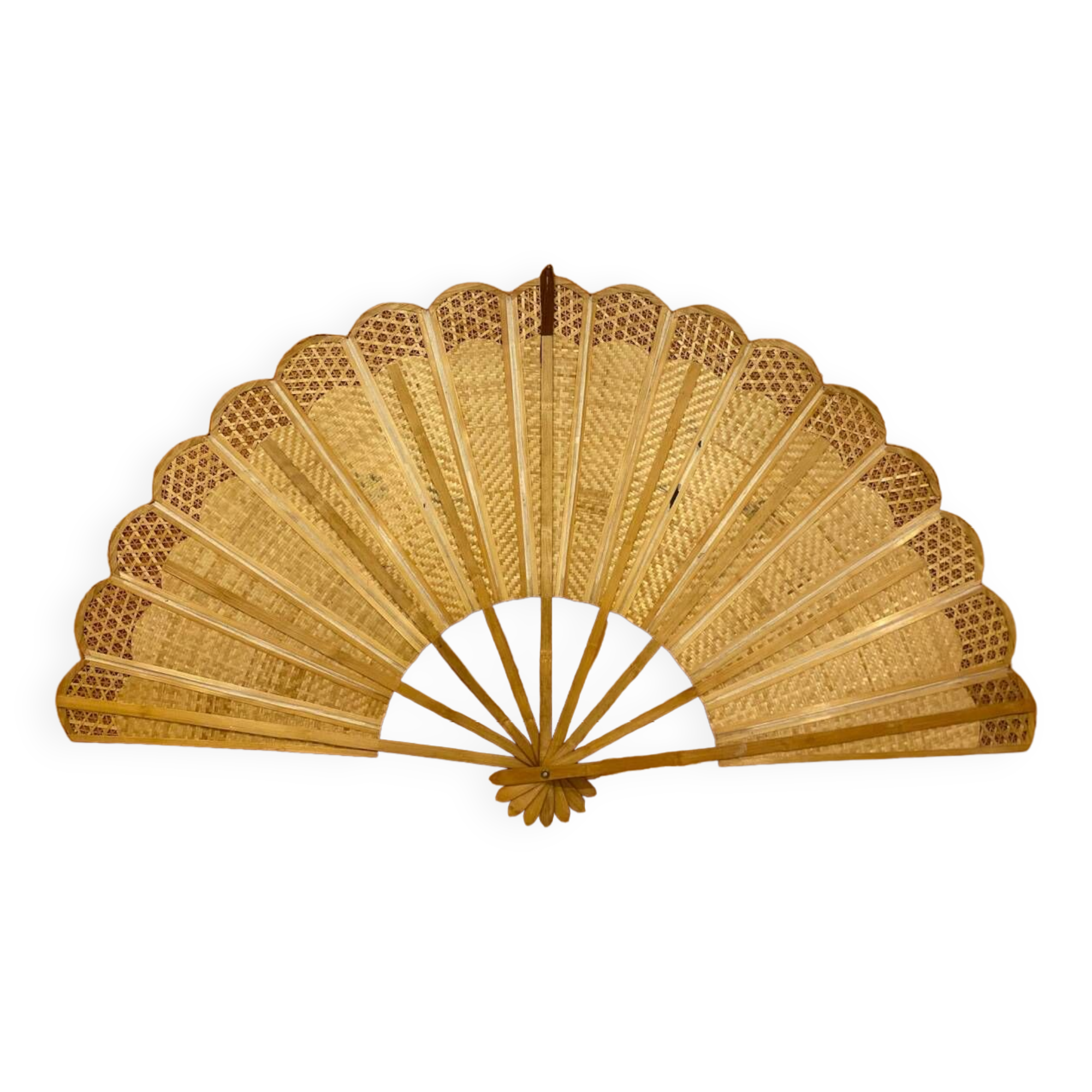 Giant bamboo and cane fan