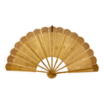 Giant bamboo and cane fan