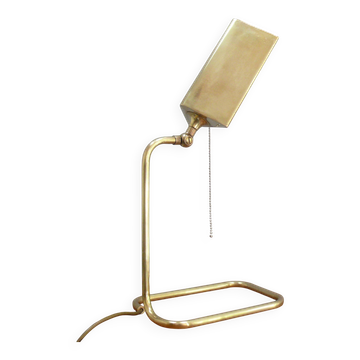 Lampe de banquier en laiton, conçue par Florian Schulz, années 1970 - Allemagne