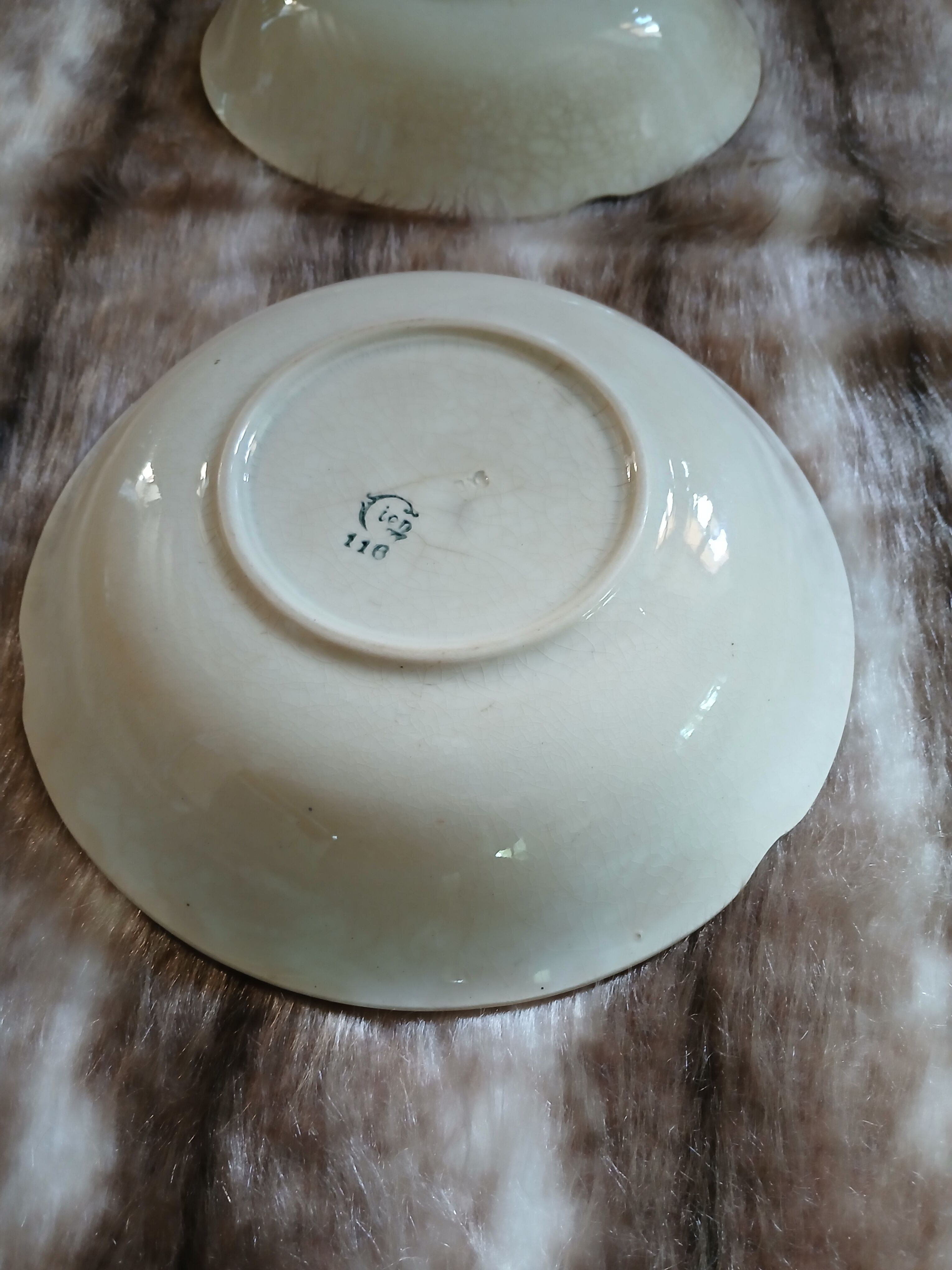 2 very old deep plates