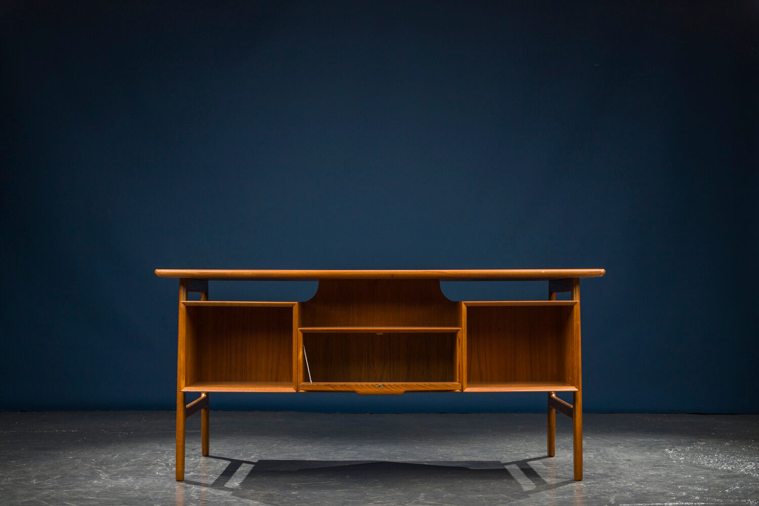 Mid-Century teak model 75 desk from Omann Jun, 1960s