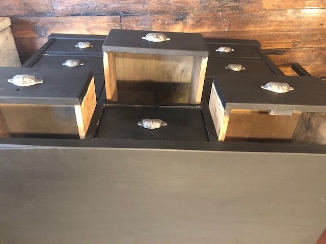 Craft furniture with 12 drawers