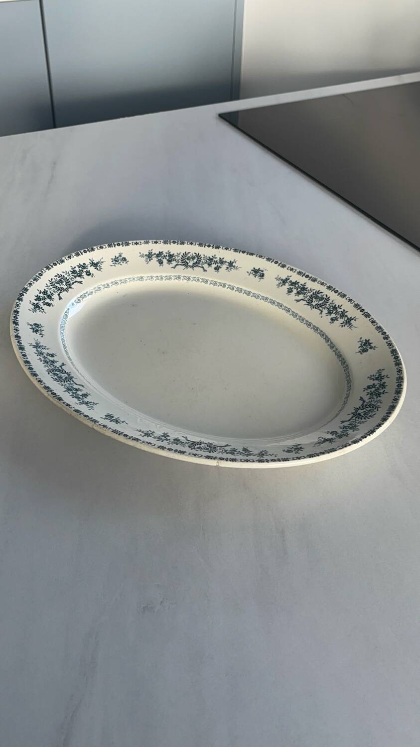 Oval iron earthenware dish, Thermidor model – S.F.G B.N.G.R. | Earthenware