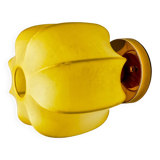 “Cocoon” wall lamp, resin and pine, Italy, 1970