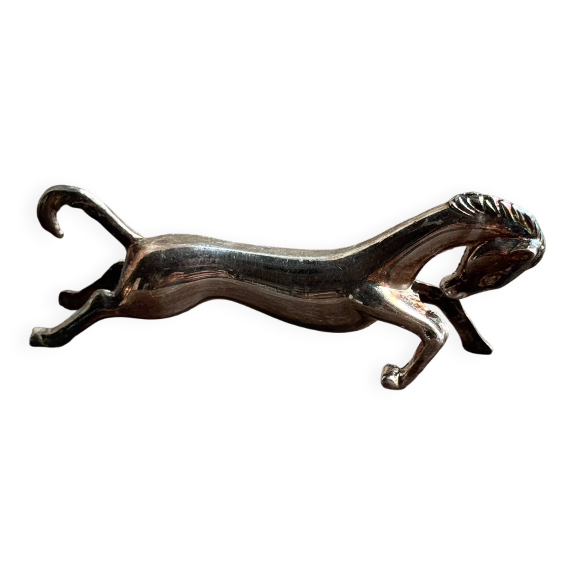 Set of 6 silver-plated horse knife rests L8 H2