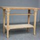 Console 4 pieds en chêne cérusé style 1940