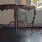 English style flamed mahogany side table