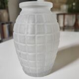 Moulded pressed glass vase