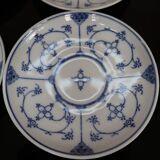 6 bowls Jager Eisenberg Blau Saxony blue and white porcelain