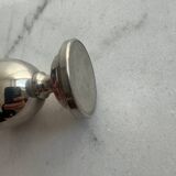 A set of two silver egg cups