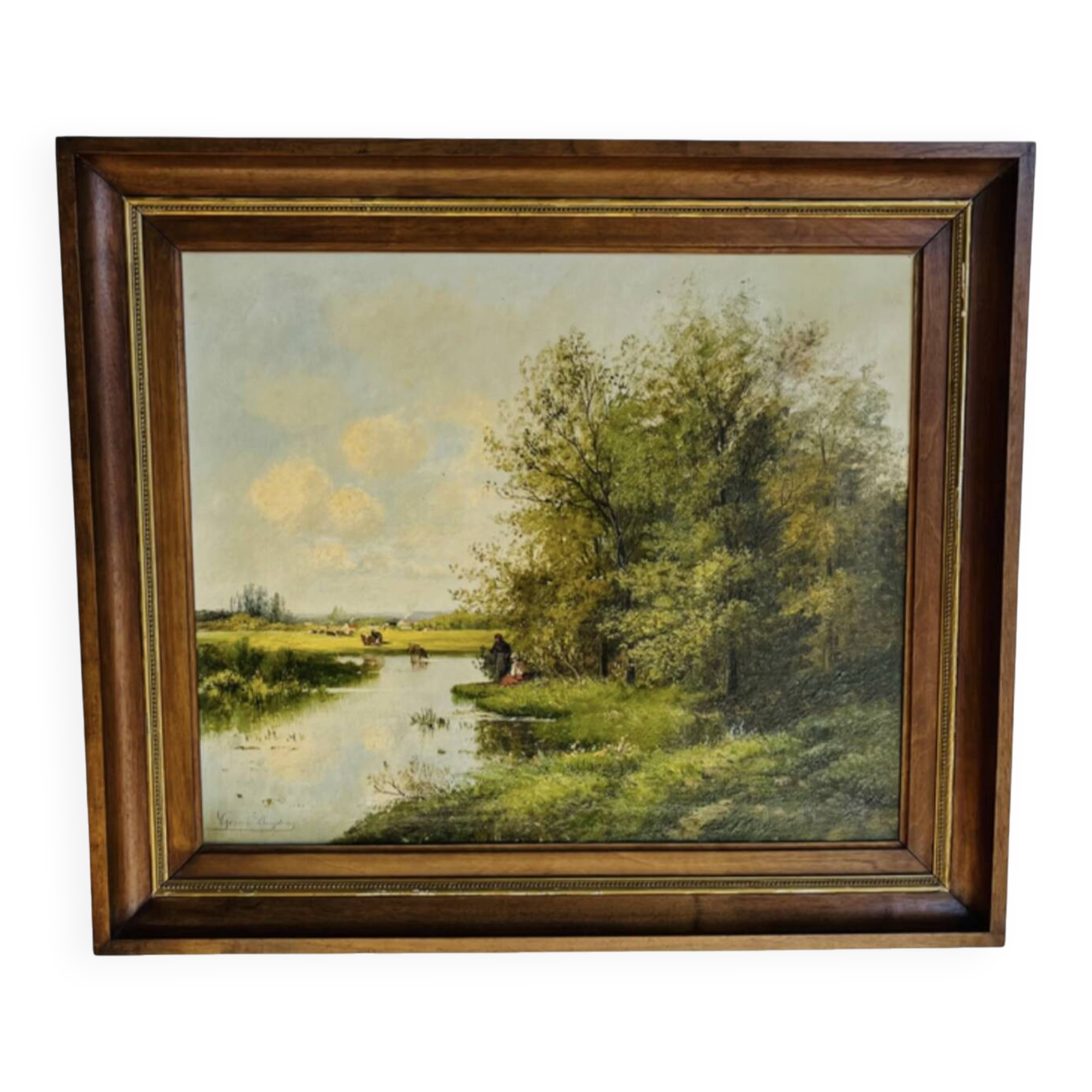 Peinture huile sur toile Gérard Buysen, XIXème