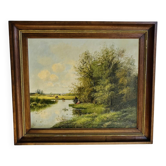 Peinture huile sur toile Gérard Buysen, XIXème