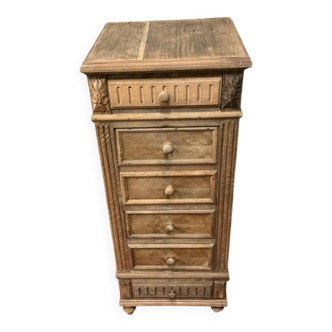 Petit meuble de rangement bois brut