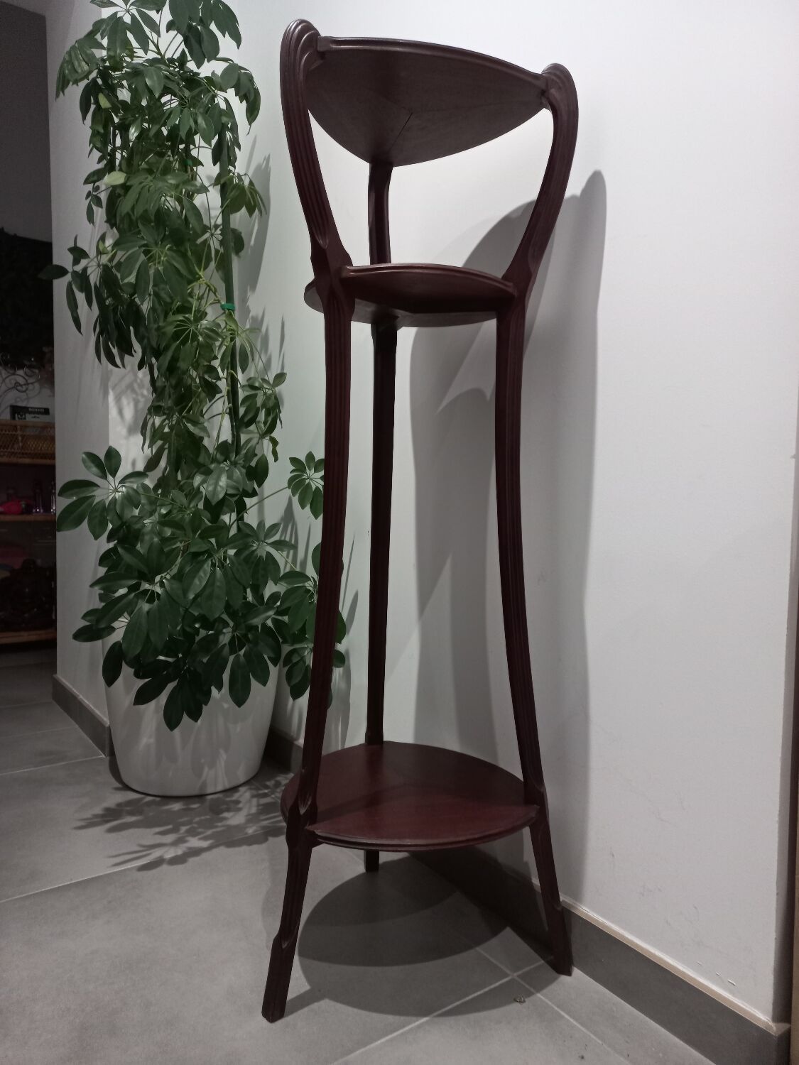 Mahogany Art Nouveau Stand