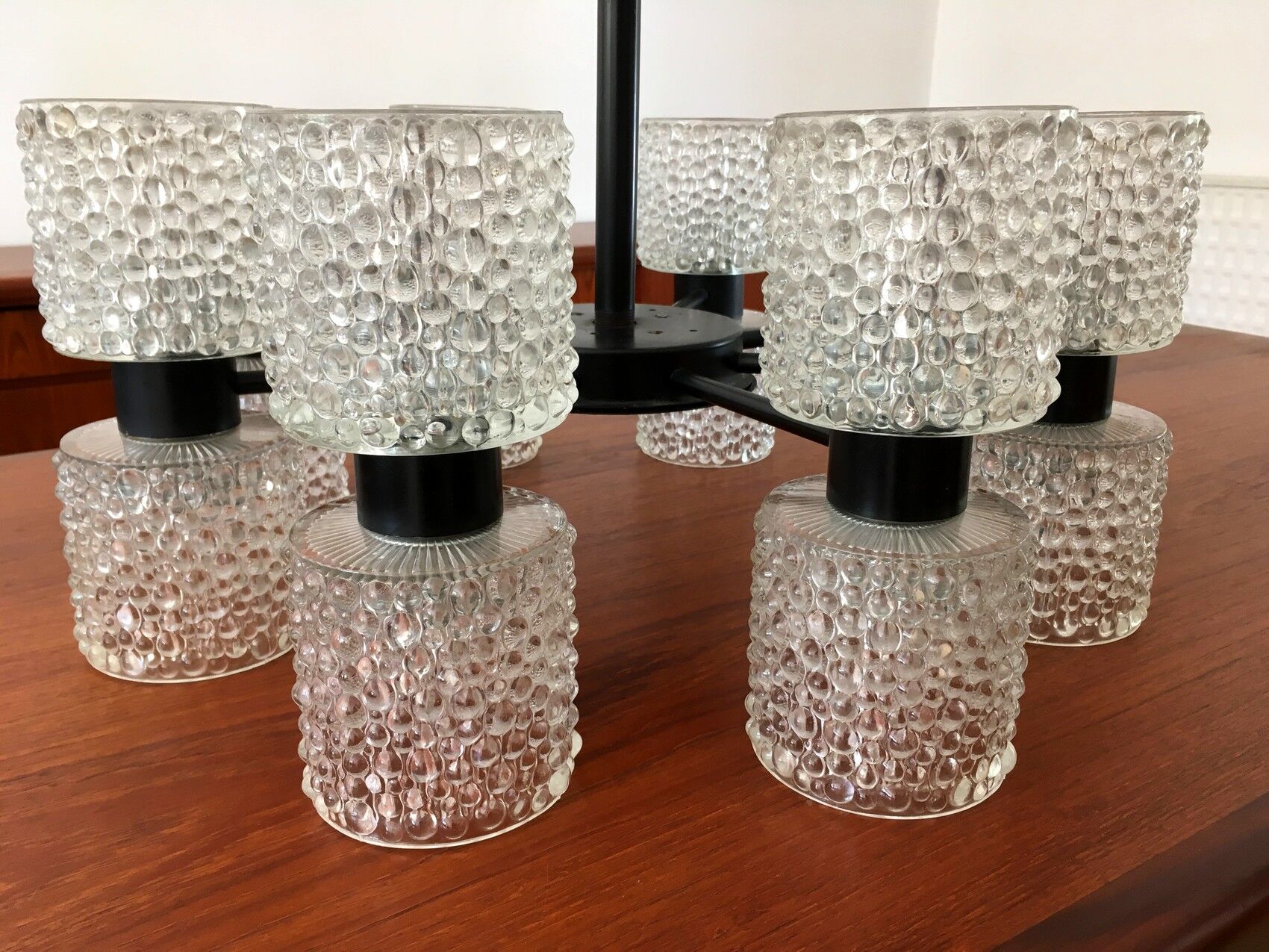 Vintage Raak chandelier by J.W Bosman model Zonnevende 1960