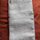 Antique linen sheet Floral monograms M R