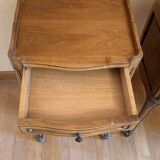Set of 2 wooden bedside tables with drawers.