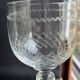7 wine glasses – Blown, cut and guilloché glass
