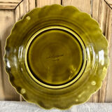 6 old Sarreguemines slip plates