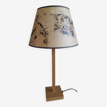 Lamp with its planisphere lampshade from the 1950s