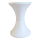Vintage white plastic stool imitation Tam Tam from the space age of the 70s