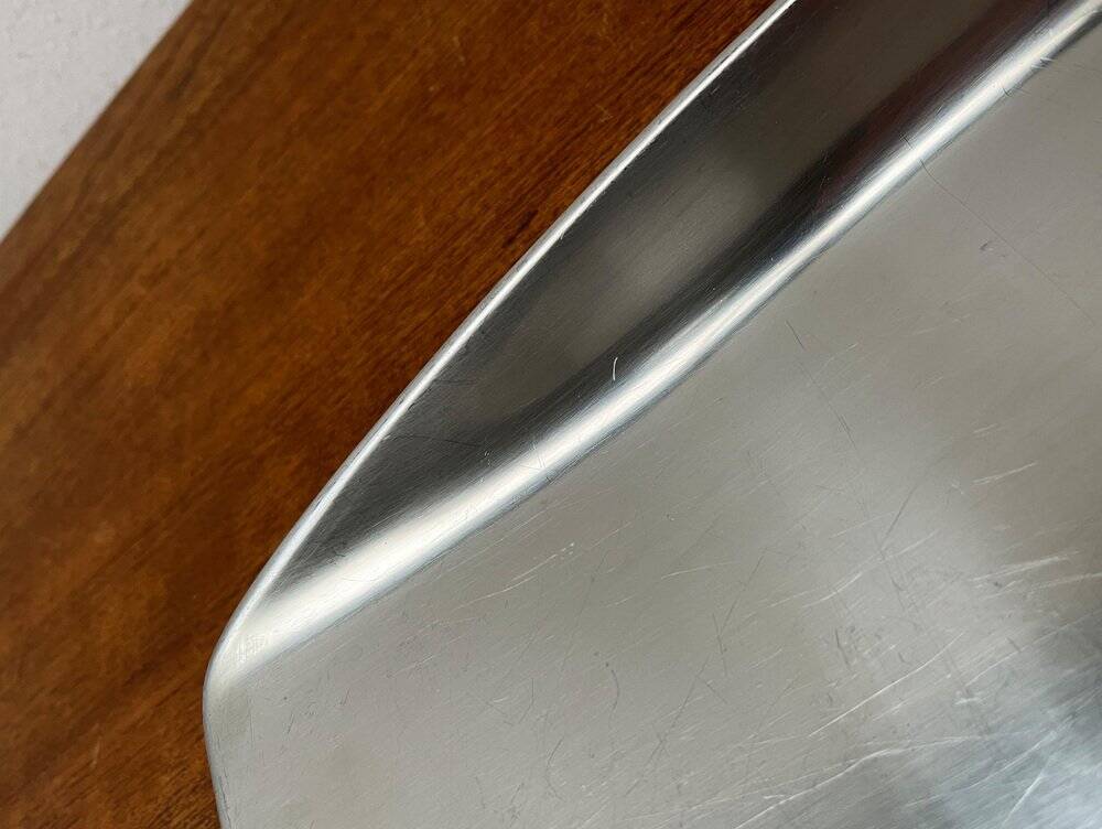 German Cromargan plate from the mid-century by WMF, 1960s.